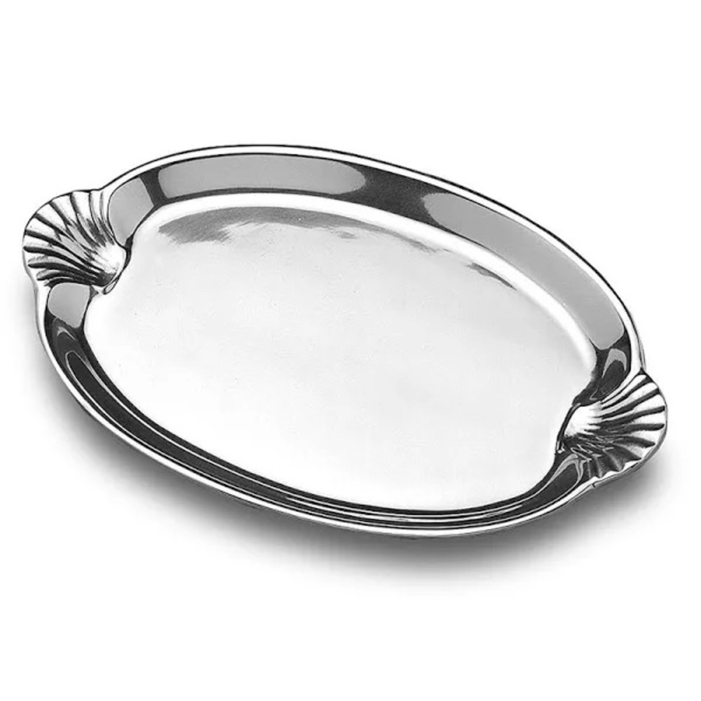 Wilton‎ Armetale Silver Shell-Handled Serving Tray